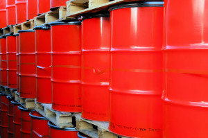 Red Oil Barrels